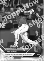 José Ramírez - 2025 MLB Topps NOW® - Card 350 - PR: 501
