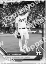 Clayton Kershaw - 2025 MLB Topps NOW® - Card 373, AUTOS & AUTO-RELIC - PR: 63363, autos and auto-relic