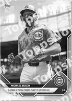 Michael Busch - 2025 MLB Topps NOW® - Card 382 - PR: 1160