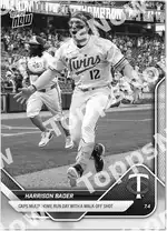 Harrison Bader - 2025 MLB Topps NOW® - Card 385 - PR: 459