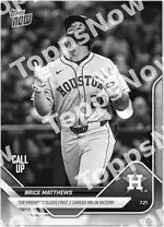 Brice Matthews 2025 Topps NOW #449 カード情報