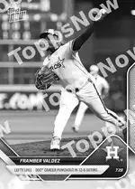 Framber Valdez - 2025 MLB Topps NOW® - Card 481 - PR: 357