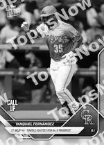 Yanquiel Fernández 2025 Topps NOW #500 カード情報
