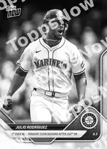 Julio Rodríguez - 2025 MLB Topps NOW® - Card 513 - PR: 2228