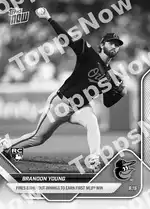 Brandon Young 2025 Topps NOW #558 Card Details