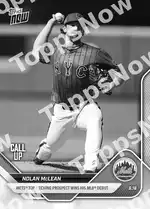 Nolan McLean - 2025 MLB Topps NOW® - Card 559 - PR: 3027