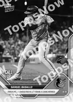 Samuel Basallo - 2025 MLB Topps NOW® - Card 582 - PR: 1246