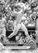 Francisco Lindor - 2025 MLB Topps NOW® - Card 589 - PR: 625