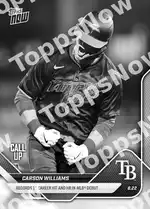 Carson Williams 2025 Topps NOW #593 Card Details