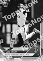 Jung Hoo Lee - 2025 MLB Topps NOW® - Card 624 - PR: 1368