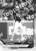 José Ramírez - 2025 MLB Topps NOW® - Card 627 - PR: 587