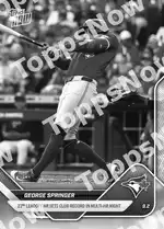 George Springer - 2025 MLB Topps NOW® - Card 648 - PR: 405