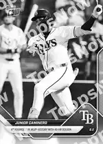 Junior Caminero 2025 Topps NOW #652 Card Details