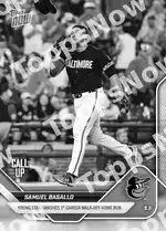 Samuel Basallo - 2025 MLB Topps NOW® - Card 660 - PR: 2205