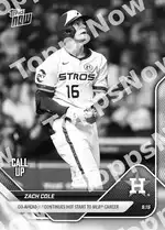 Zach Cole - 2025 MLB Topps NOW® - Card 718 - PR: 1091