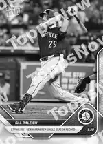 Cal Raleigh - 2025 MLB Topps NOW® - Card 741& AUTO-RELICS - PR: 9408or auto-relics