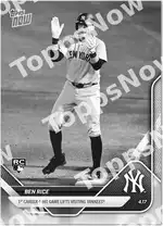 Ben Rice - 2025 MLB Topps NOW® - Card 77 - PR: 2087