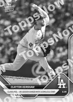 Clayton Kershaw 2025 Topps NOW #791 Card Details