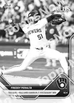 Freddy Peralta - 2025 MLB Topps NOW® - Card 819 - PR: 716