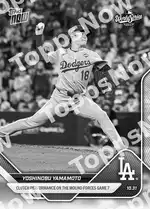 Yoshinobu Yamamoto - 2025 MLB Topps NOW® - Card 916 - PR: 43189