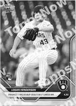 Logan Henderson - 2025 MLB Topps NOW® - Card 93 - PR: 763