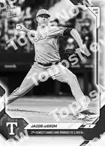 Jacob deGrom - 2026 MLB Topps NOW® - Card 188 - PR: 543