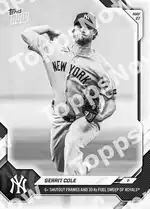 Gerrit Cole 2026 Topps NOW #255 Card Details