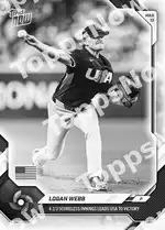 Logan Webb - 2026 World Baseball Classic Topps NOW® - Card 28 - PR: 1156