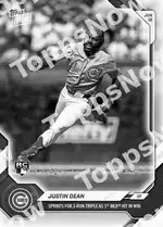Justin Dean 2026 Topps NOW #350 Card Details