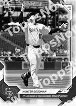 Hunter Goodman - 2026 MLB Topps NOW® - Card 469 - PR: 489